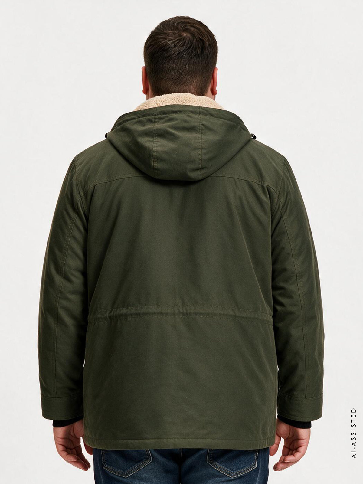 Jacke im Parka-Stil, wind- und wasserabweisend, große Größen