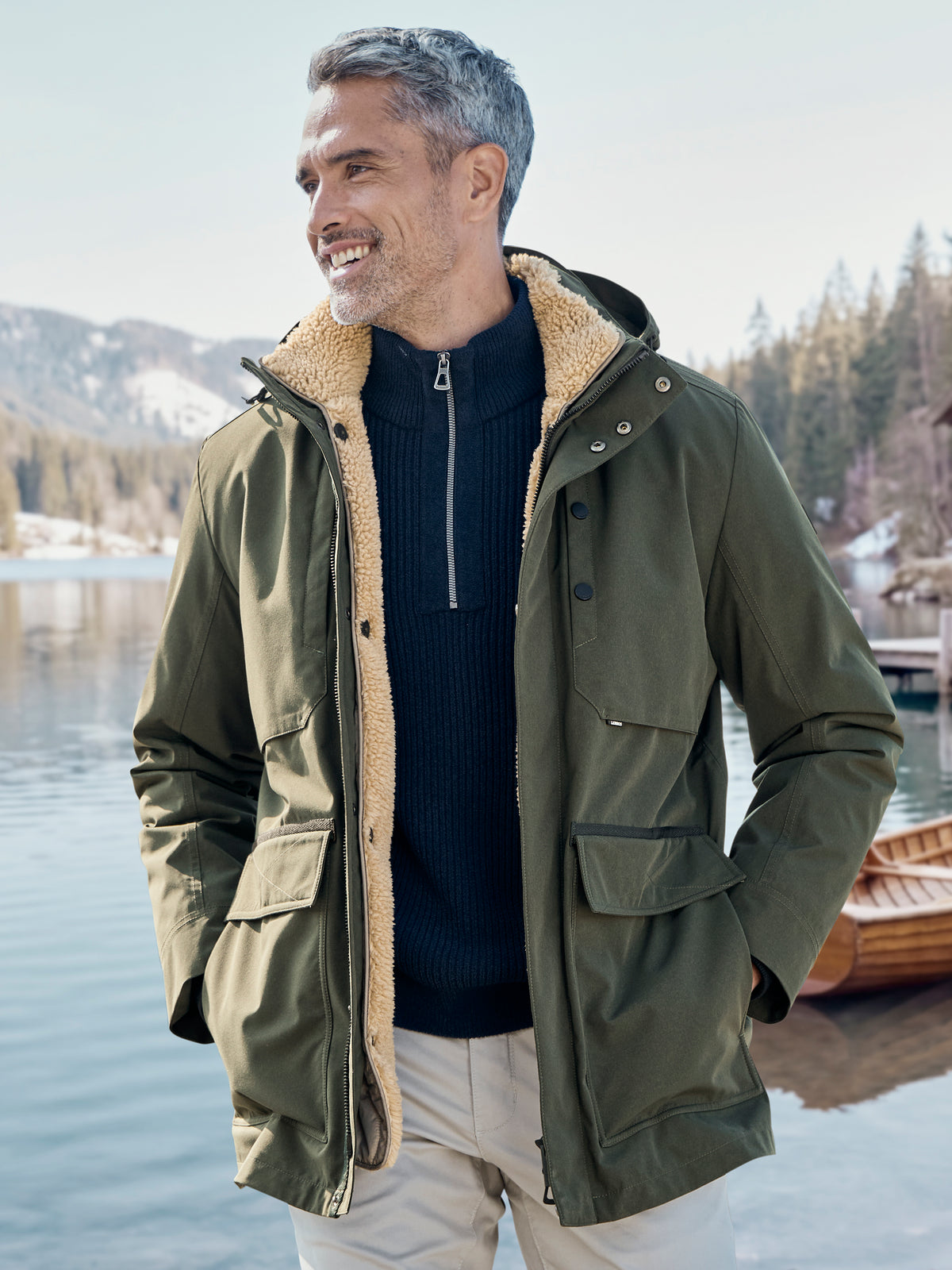 2in1 Parka, wind- und wasserabweisend, ganzjährig - Funktionsjacke