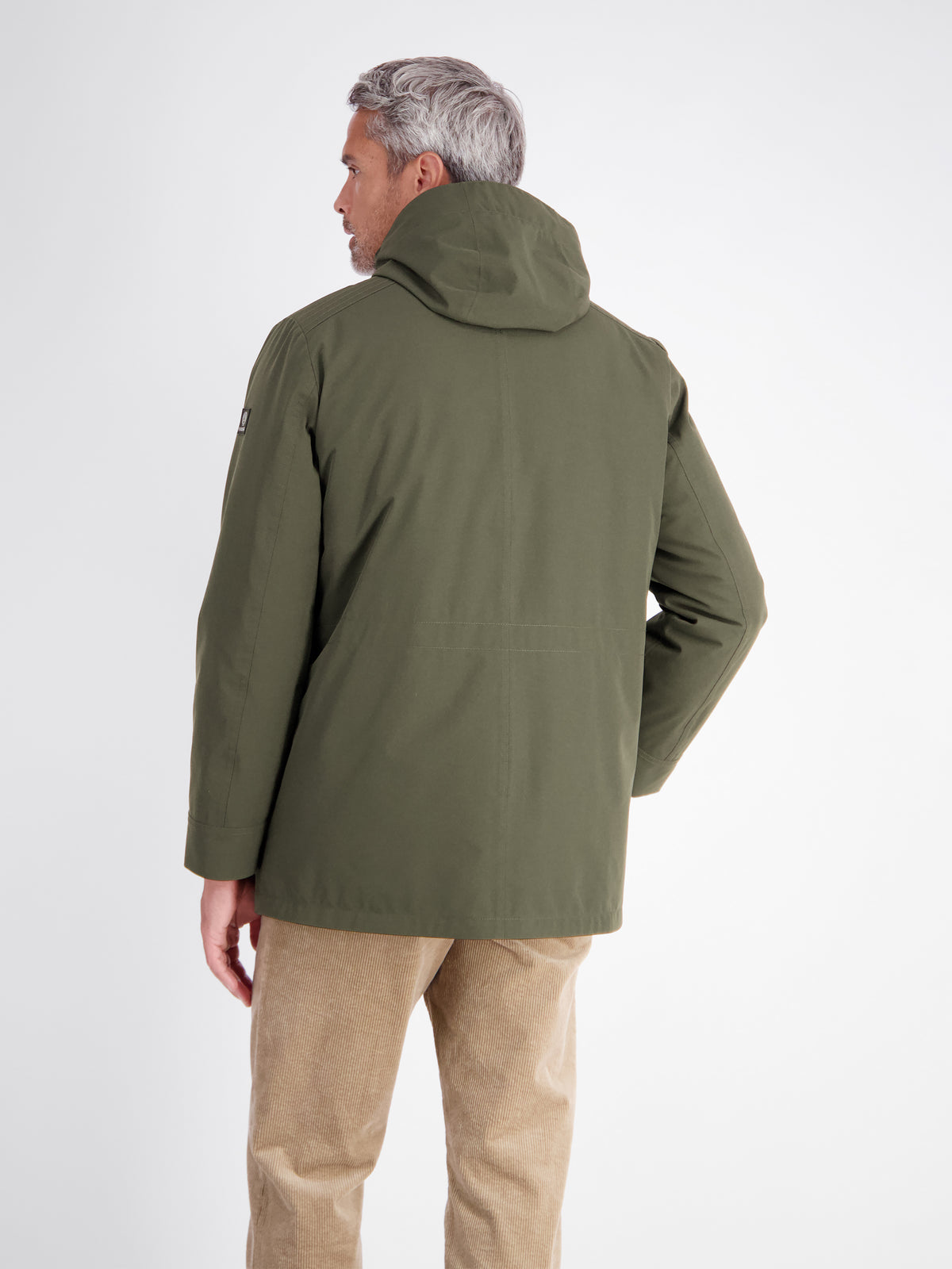 2-in-1 parka-style jacket, wind and water repellent
