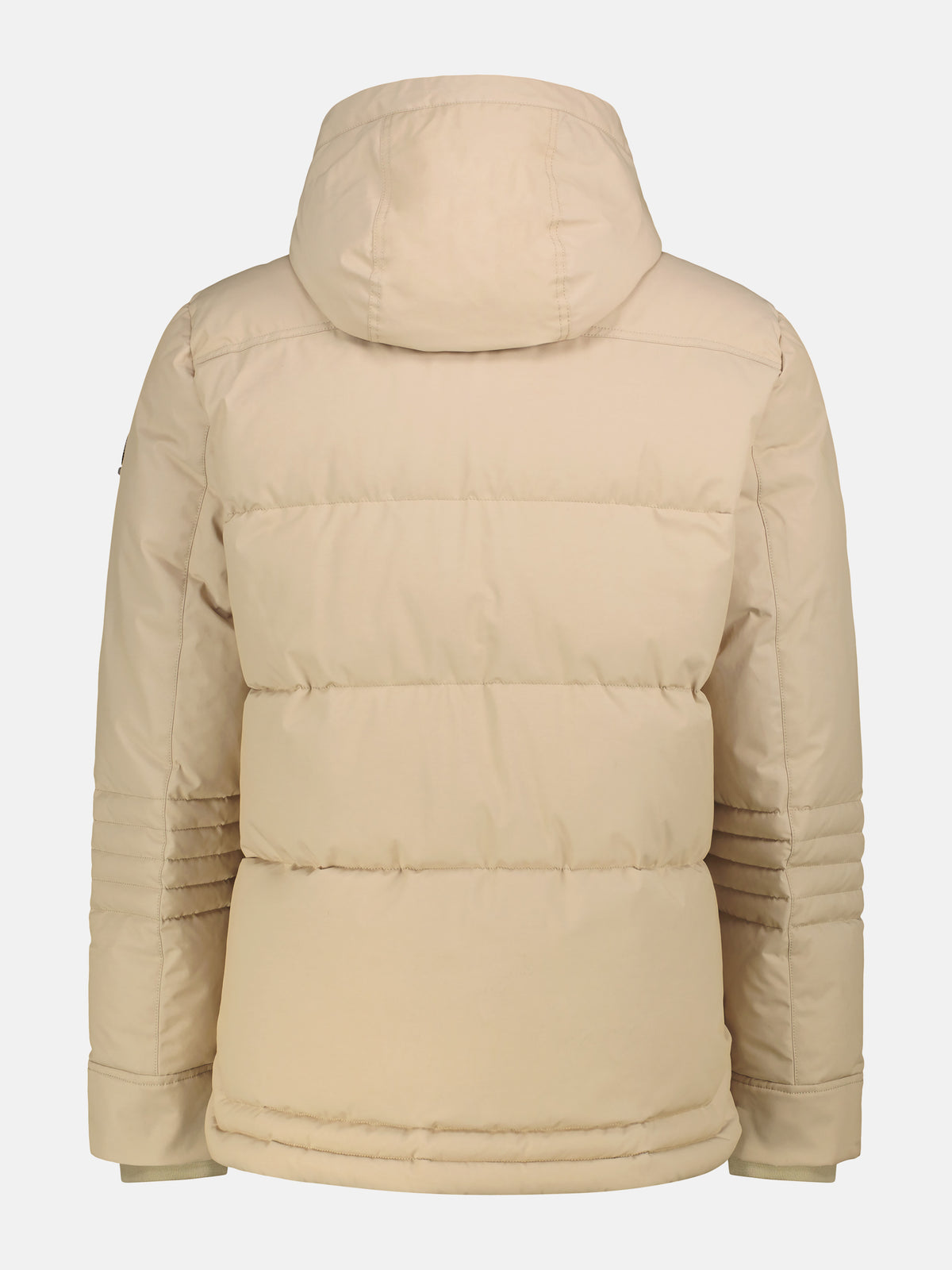 Sportive Steppjacke mit Wattierung und abnehmbarer Kapuze
