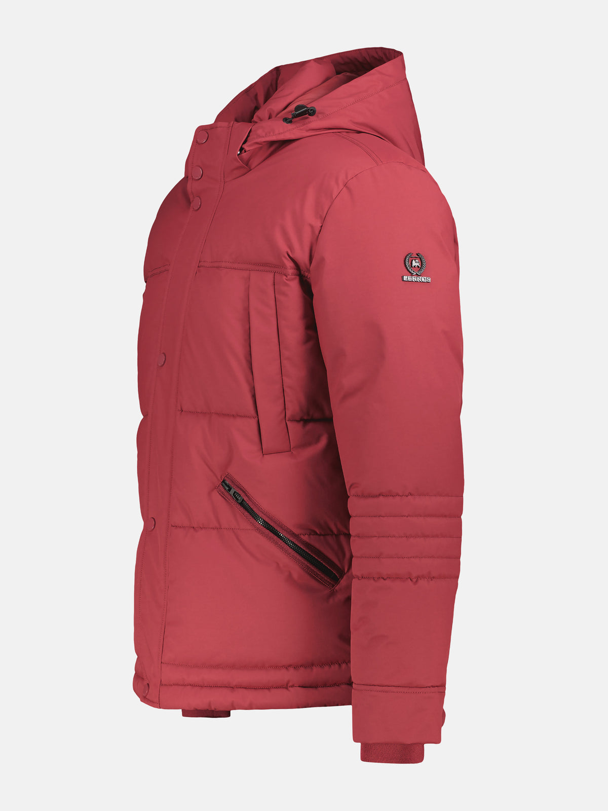 Sportive Steppjacke mit Wattierung und abnehmbarer Kapuze