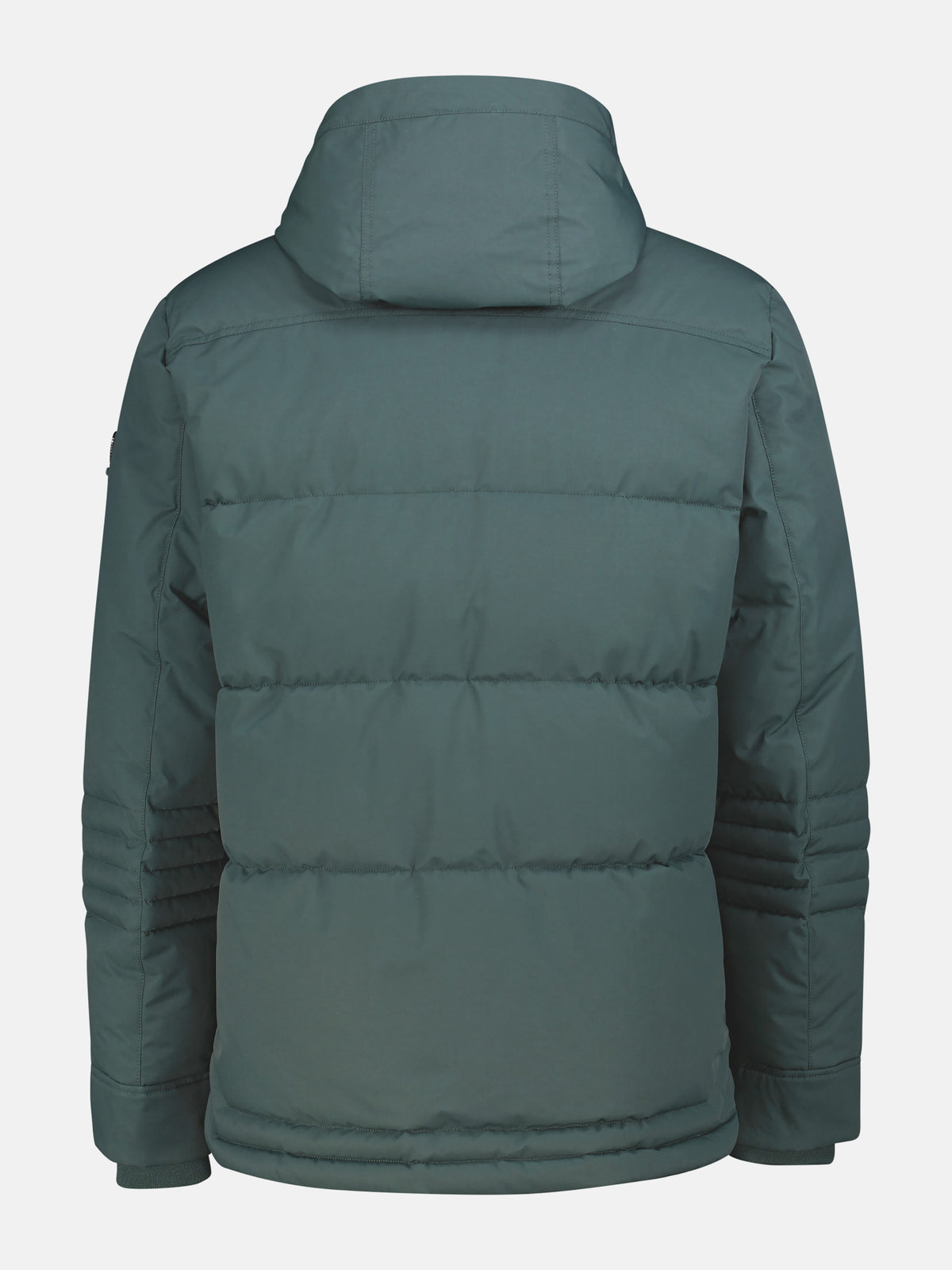 Sportive Steppjacke mit Wattierung und abnehmbarer Kapuze