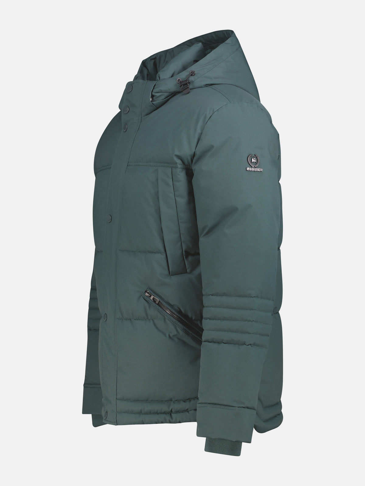 Sportive Steppjacke mit Wattierung und abnehmbarer Kapuze