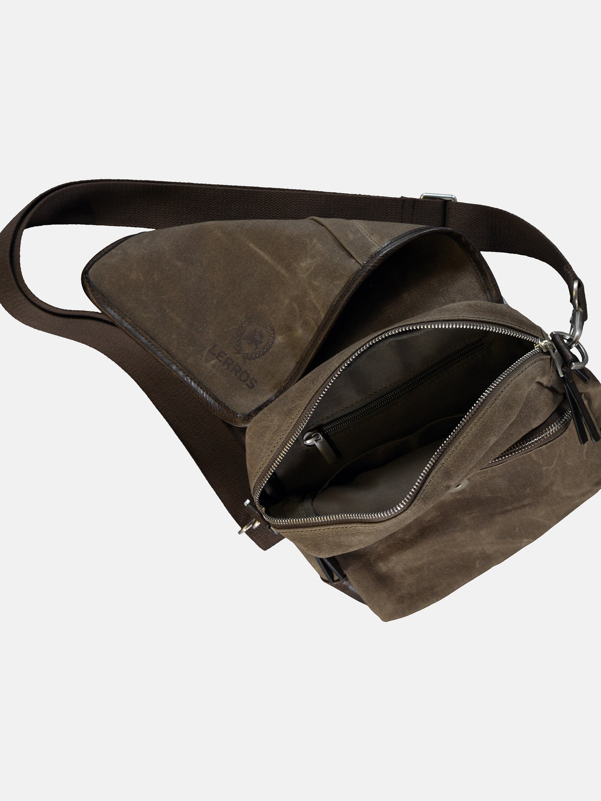 COLUMBUS Schmale Messenger Bag - LERROS