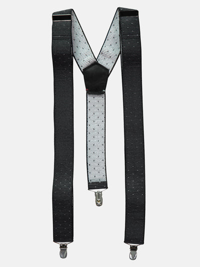 Suspenders with rib structure