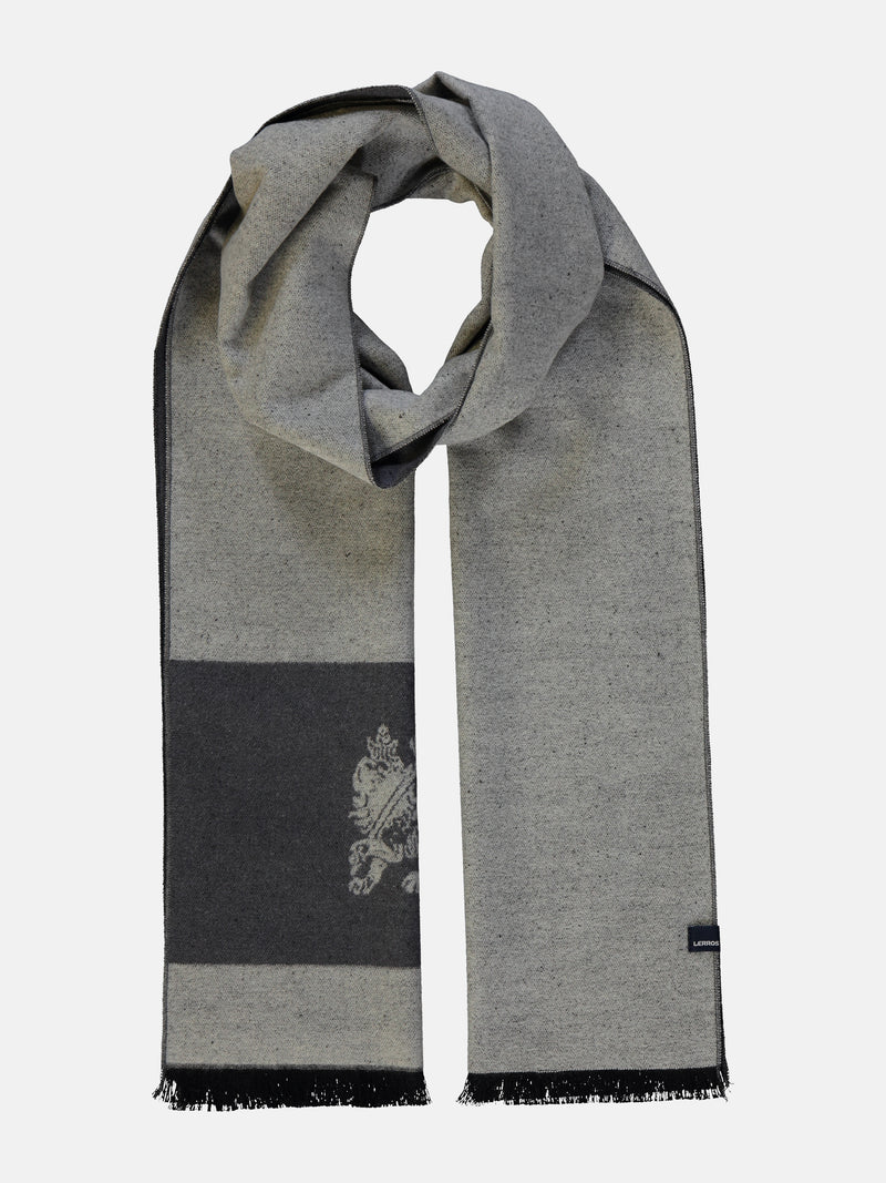 Schal mit LERROS Intarsie - LERROS