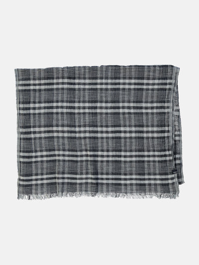 Crinkle check scarf
