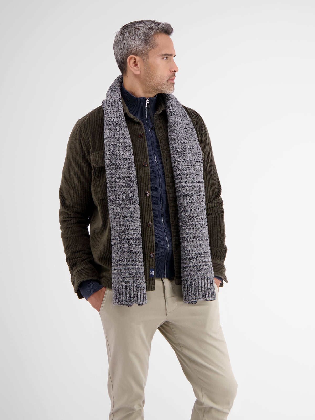 Melierter Grob-Strickschal - LERROS