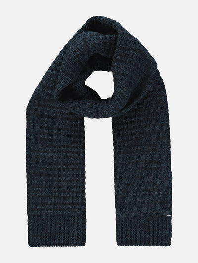 Mottled chunky knit scarf