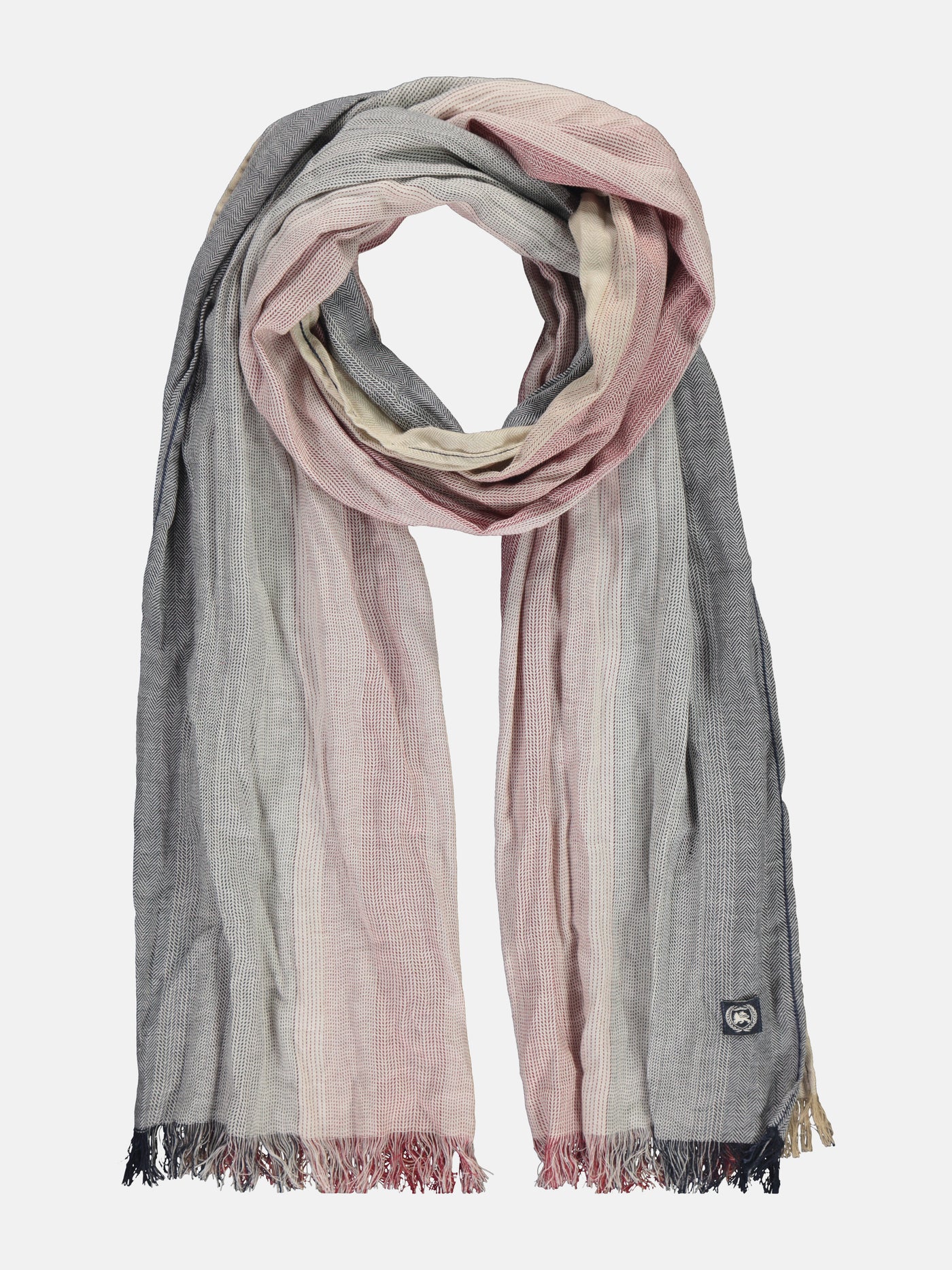 Webschal mit gestreiftem Farbverlauf - LERROS