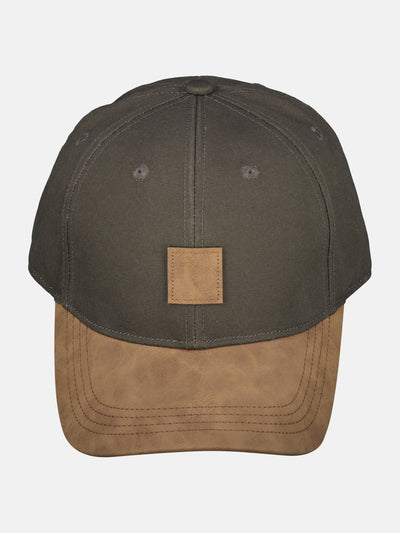 Canvas-Cap mit Kunstlederschirm - LERROS