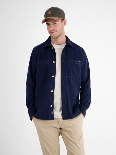 Canvas-Cap mit Kunstlederschirm - LERROS