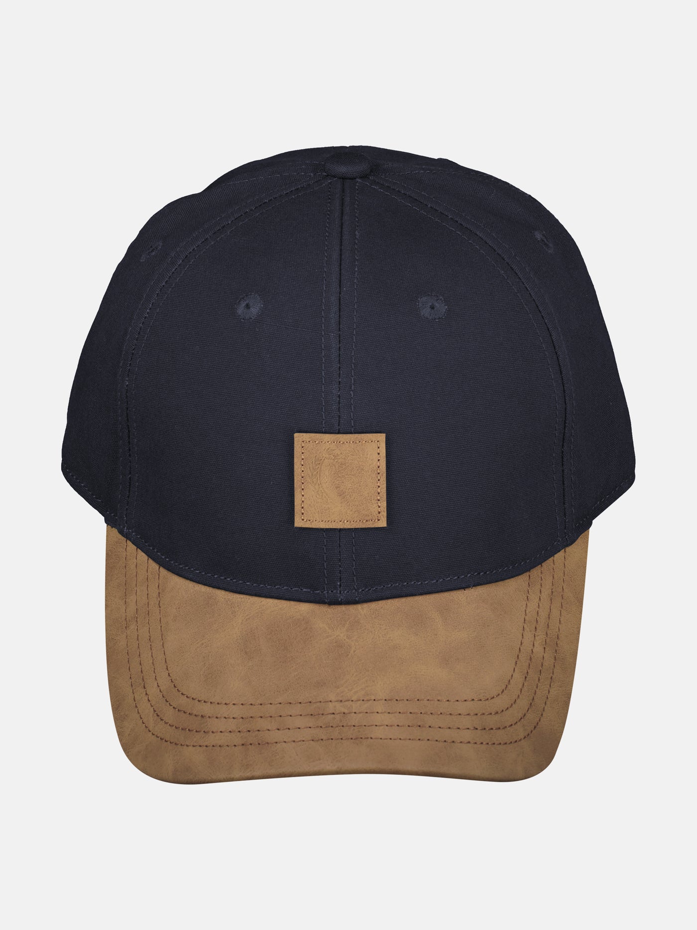 Canvas-Cap mit Kunstlederschirm - LERROS