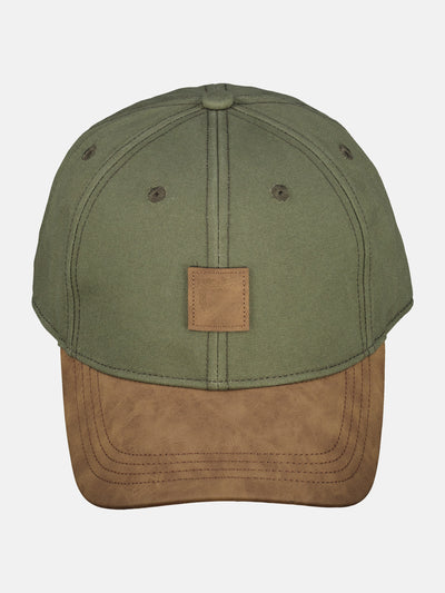Canvas-Cap mit Kunstlederschirm - LERROS