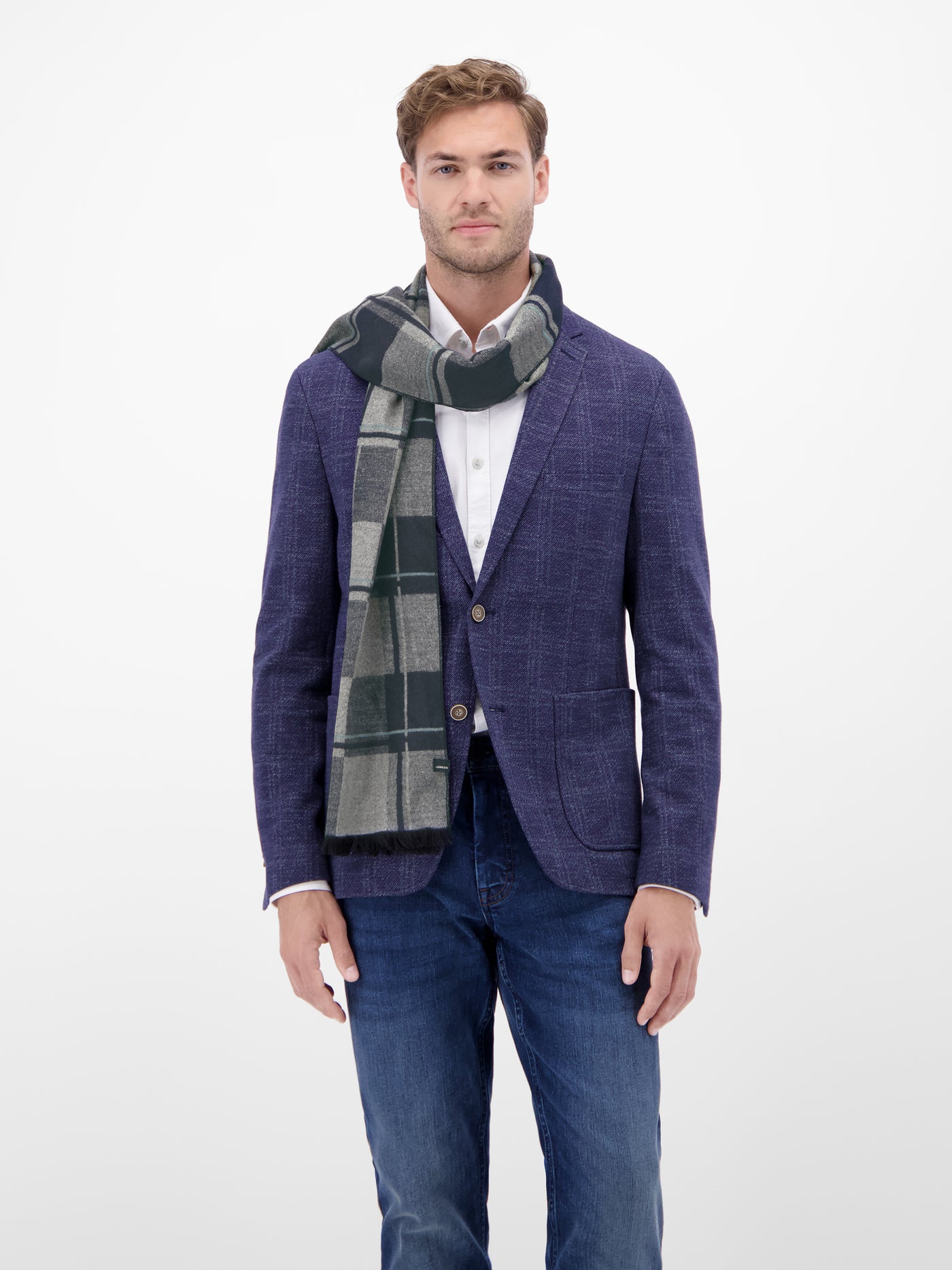 Karierter Herrenschal - LERROS