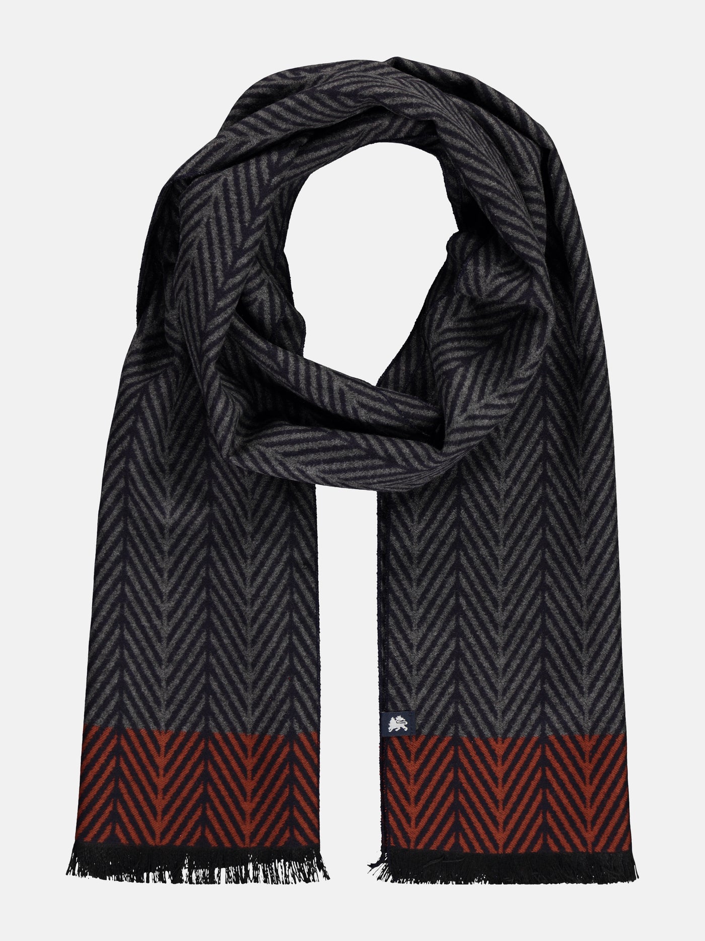 Herrenschal mit Fischgrat-Muster - LERROS