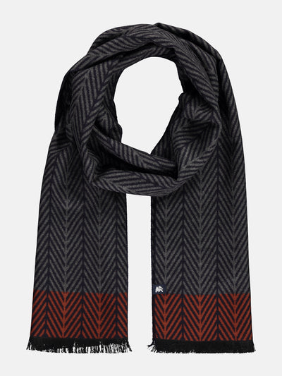 Herrenschal mit Fischgrat-Muster - LERROS