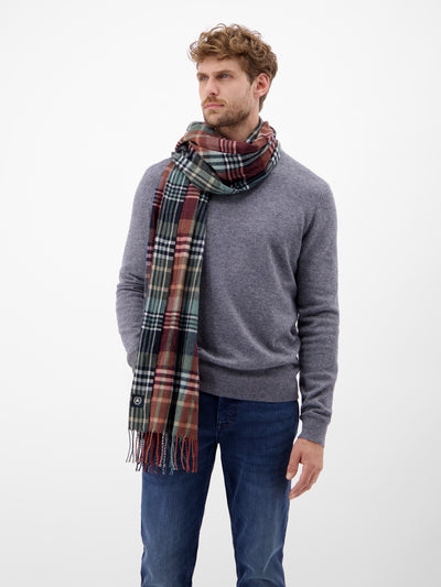 Breiter Herrenschal, kariert - LERROS