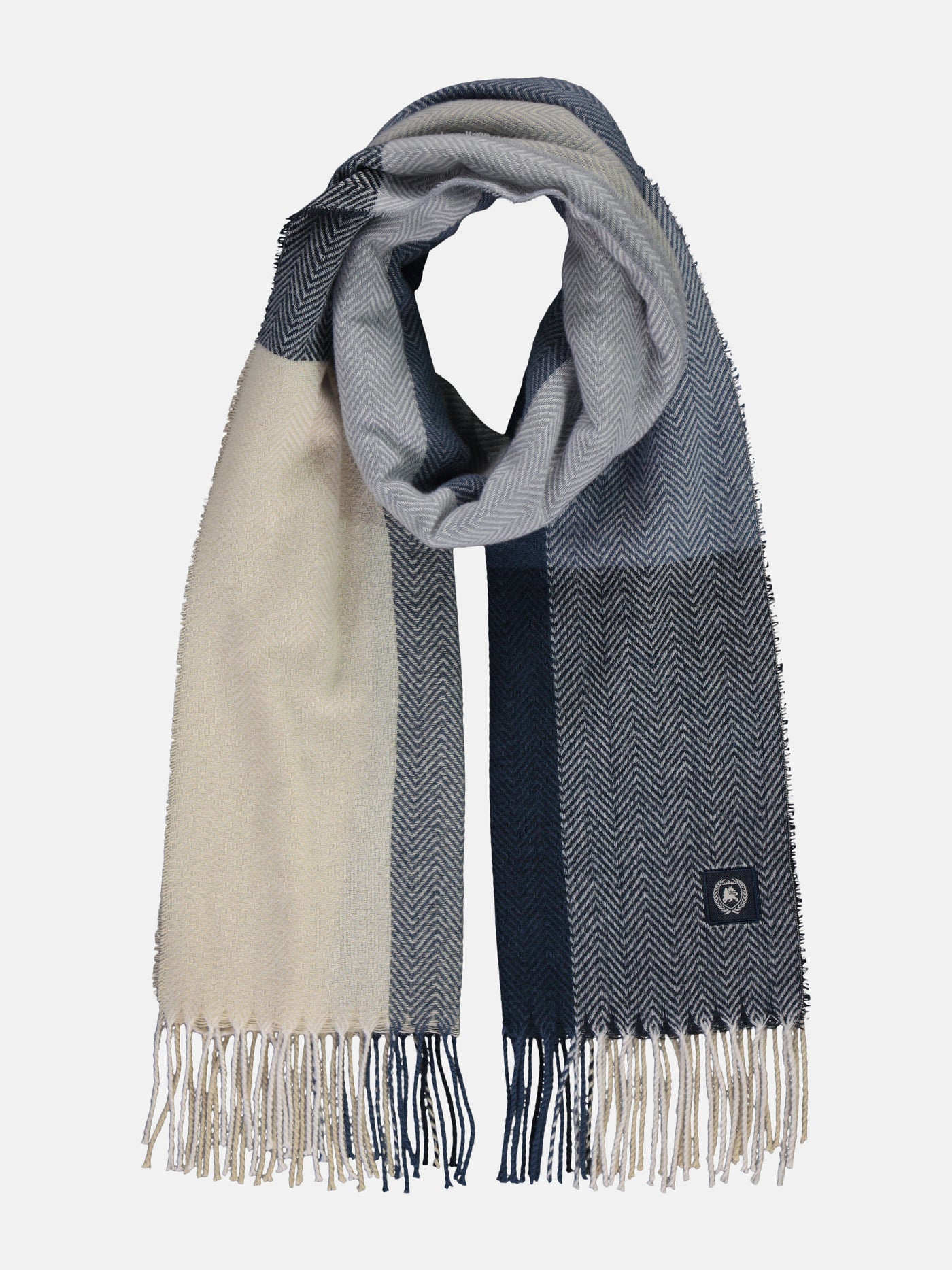 Modischer Herrenschal mit Blockstreifen - LERROS