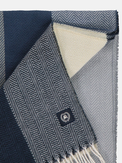 Modischer Herrenschal mit Blockstreifen - LERROS