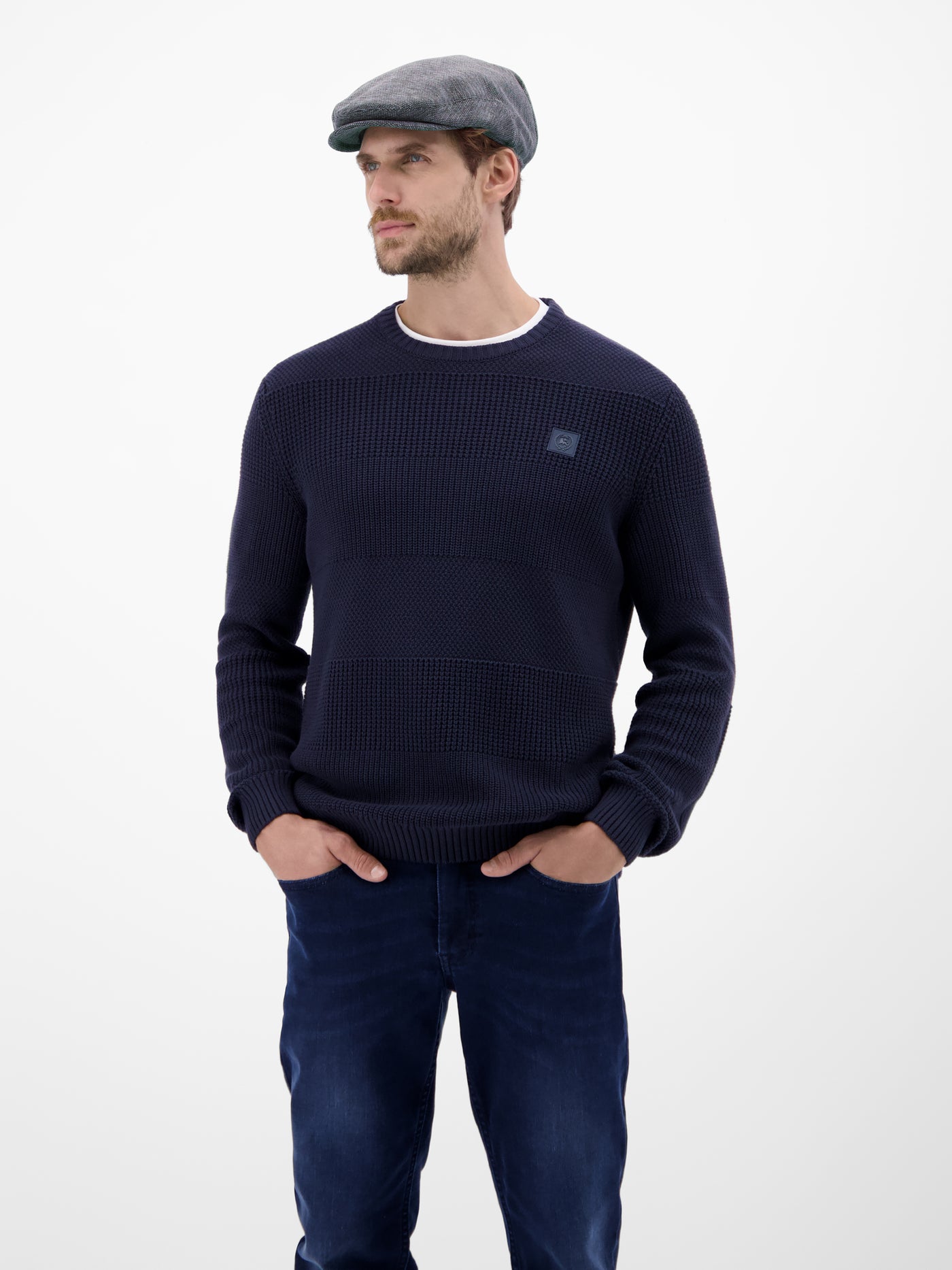 Schiebermütze in kerniger Strukturqualität - LERROS