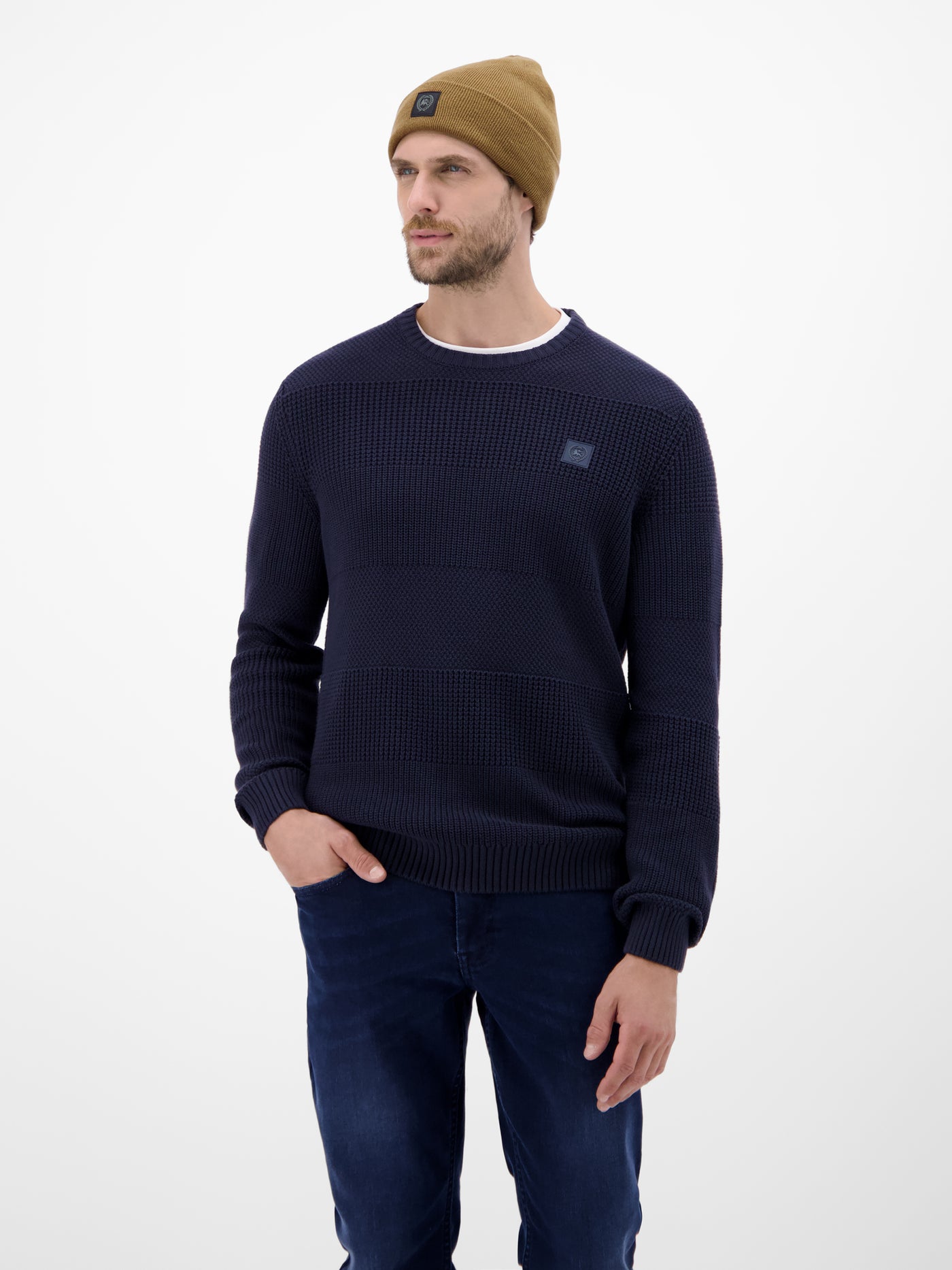 Flachstrickmütze, doppellagig - LERROS