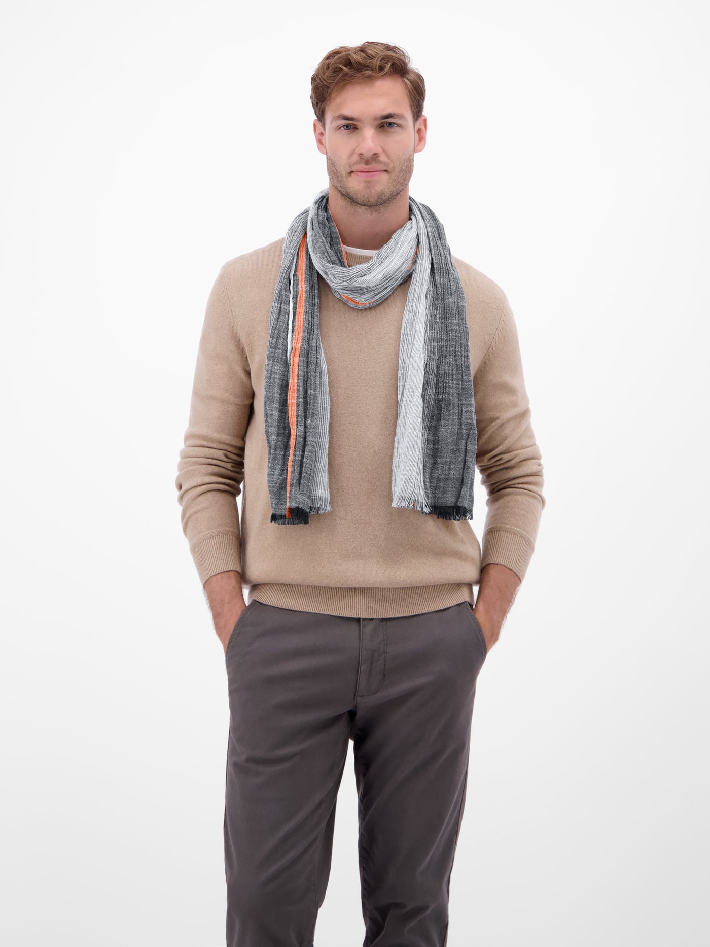 Webschal mit gestreiftem Farbverlauf - LERROS