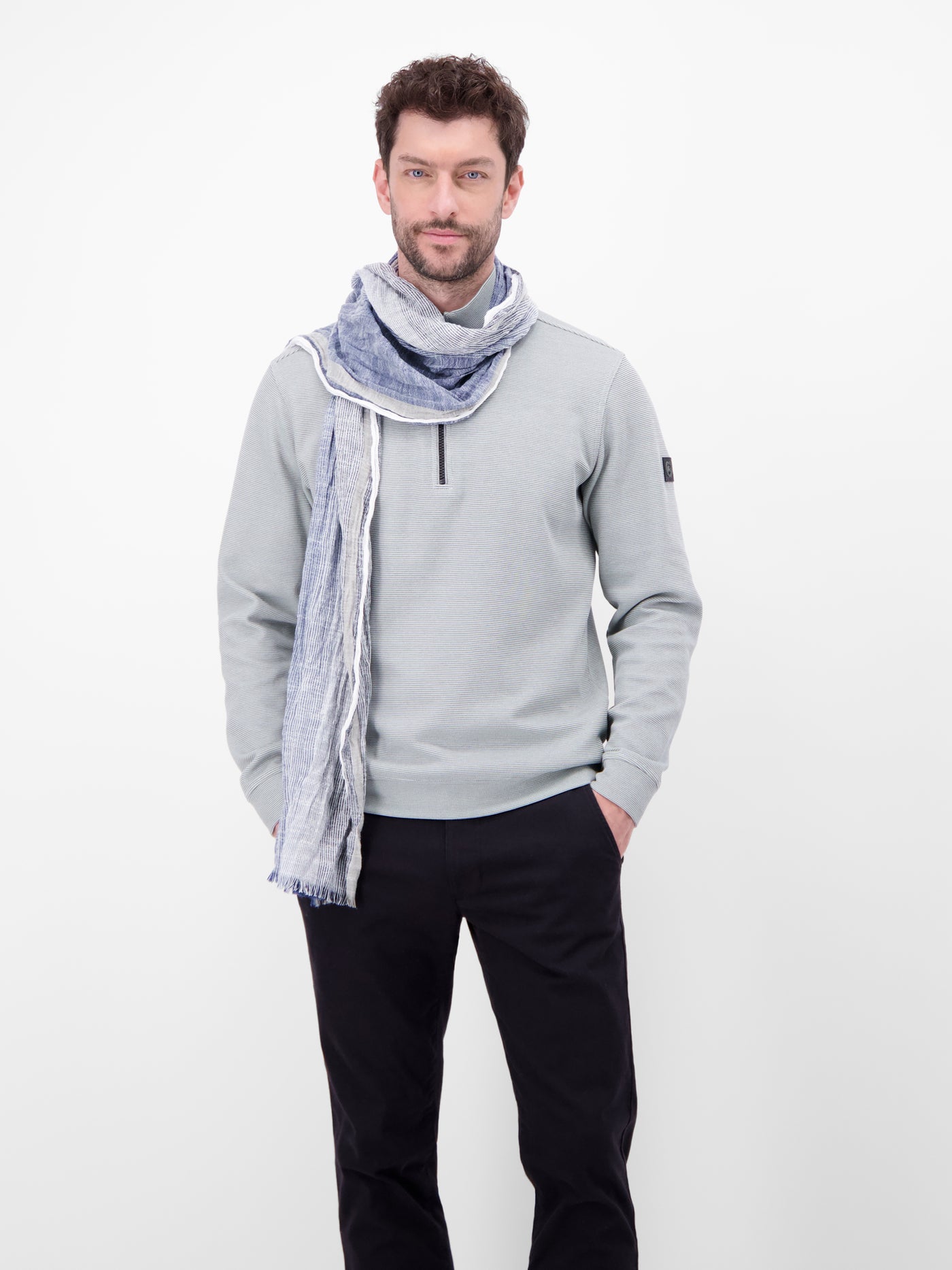 Webschal mit gestreiftem Farbverlauf - LERROS