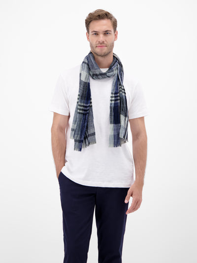 Webschal mit kariertem Farbverlauf - LERROS