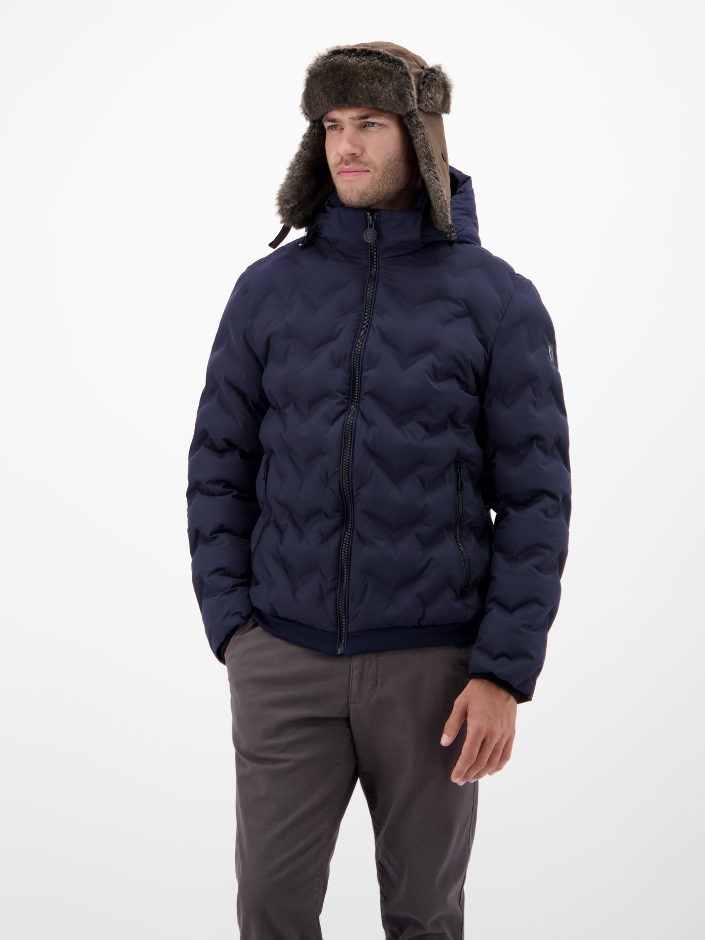 Trappermütze mit Kunstfell - LERROS