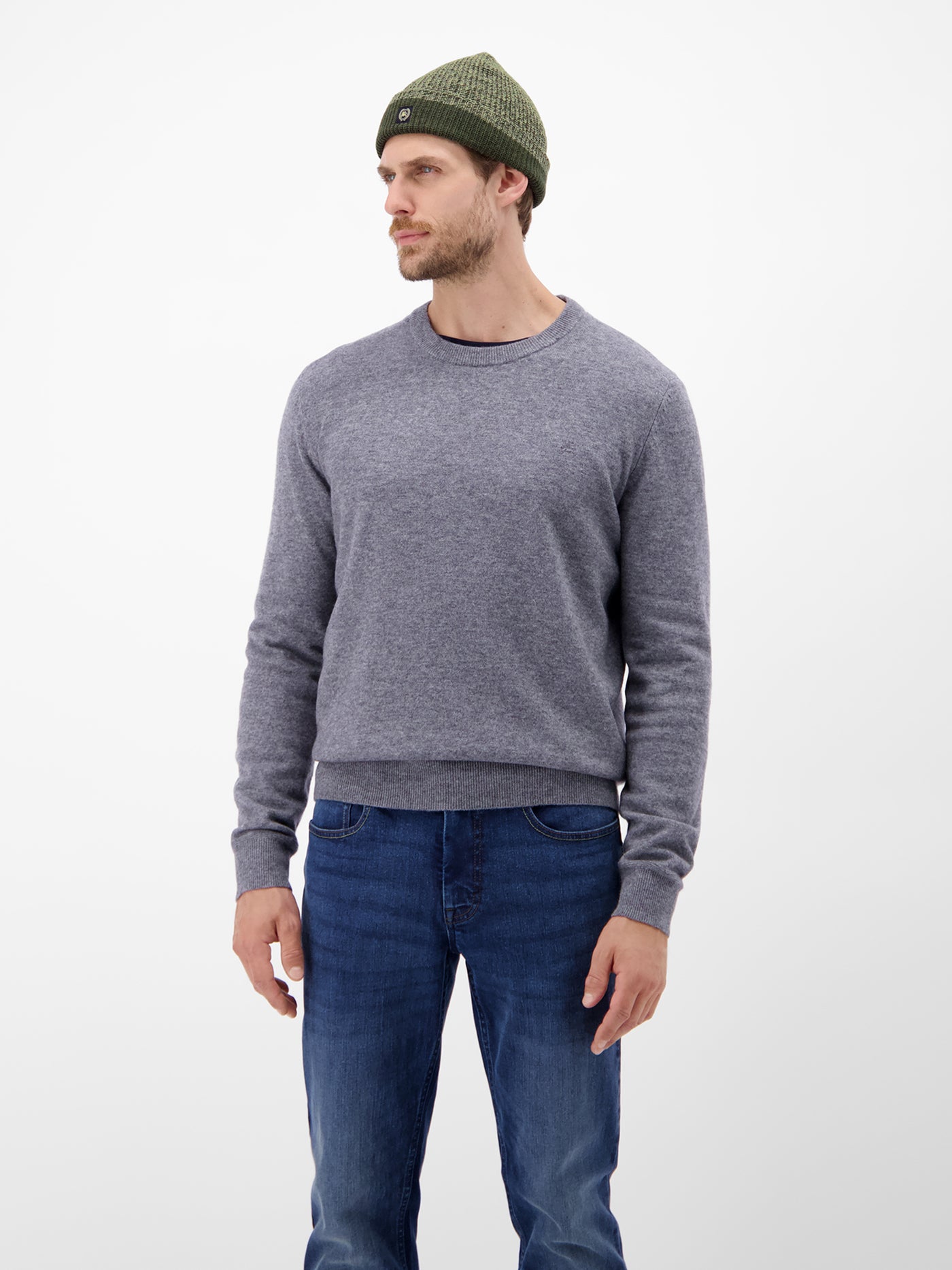 Strickmütze in Melange-Twistoptik - LERROS