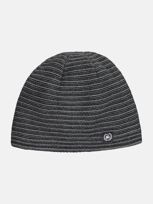 Teddy-gefütterte Strickmütze, gestreift - LERROS