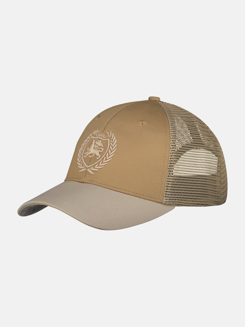 Baseball cap in two-tone look with mesh fabric