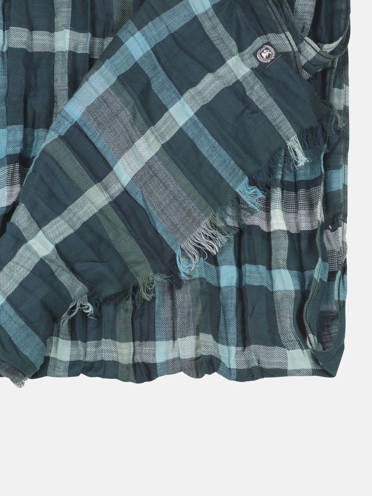 Checked scarf in a lightweight cotton blend