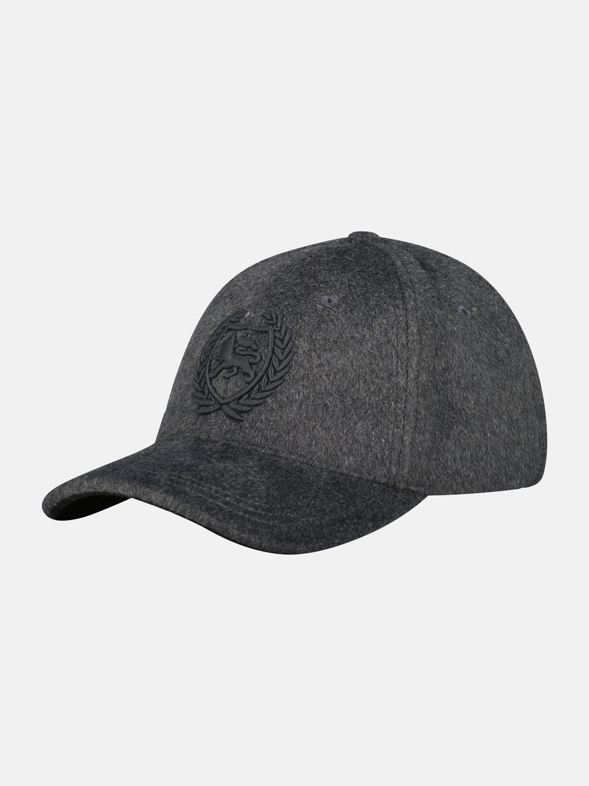 Casual baseball cap made of combed wool blend fabric