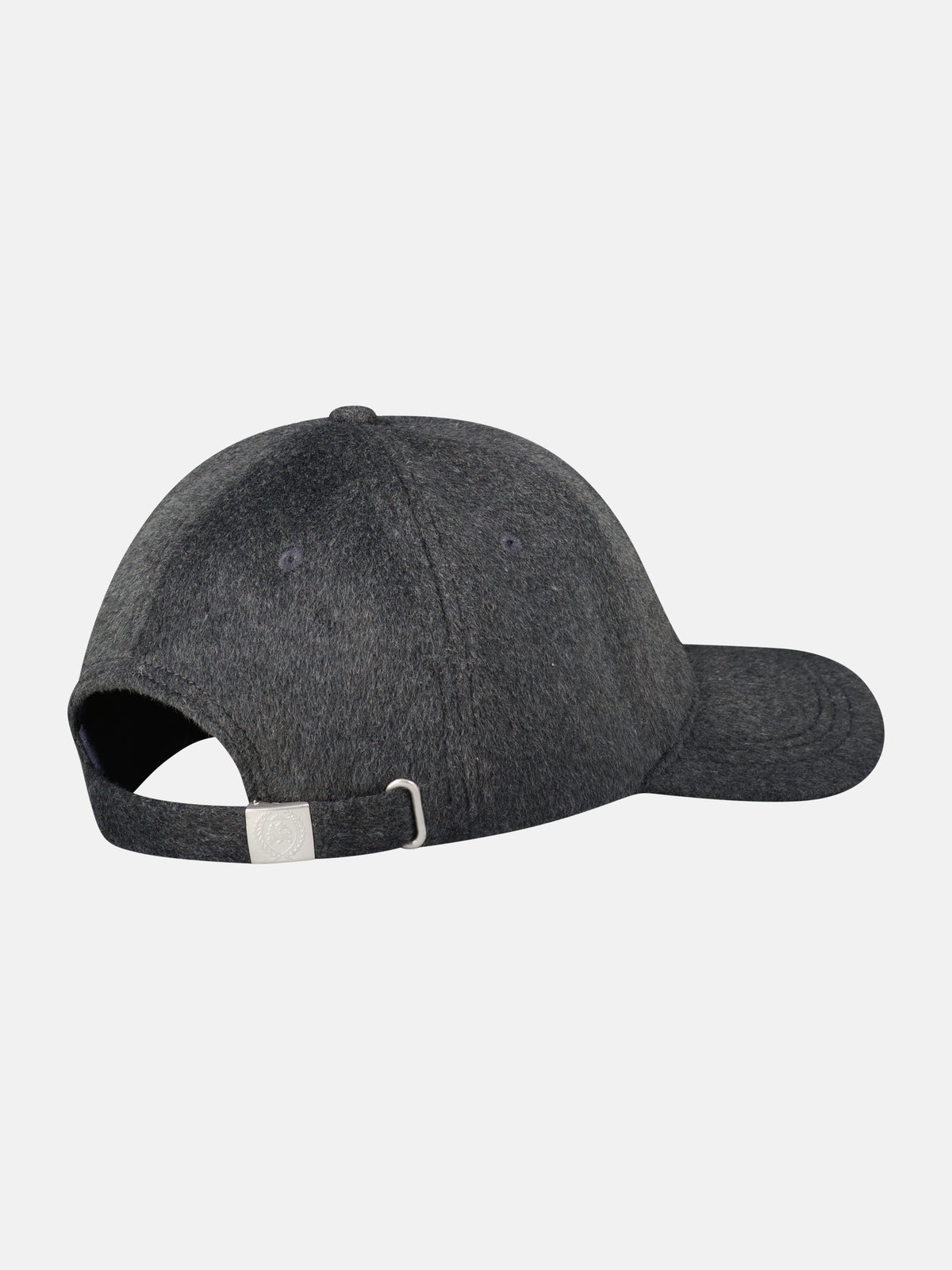 Casual baseball cap made of combed wool blend fabric