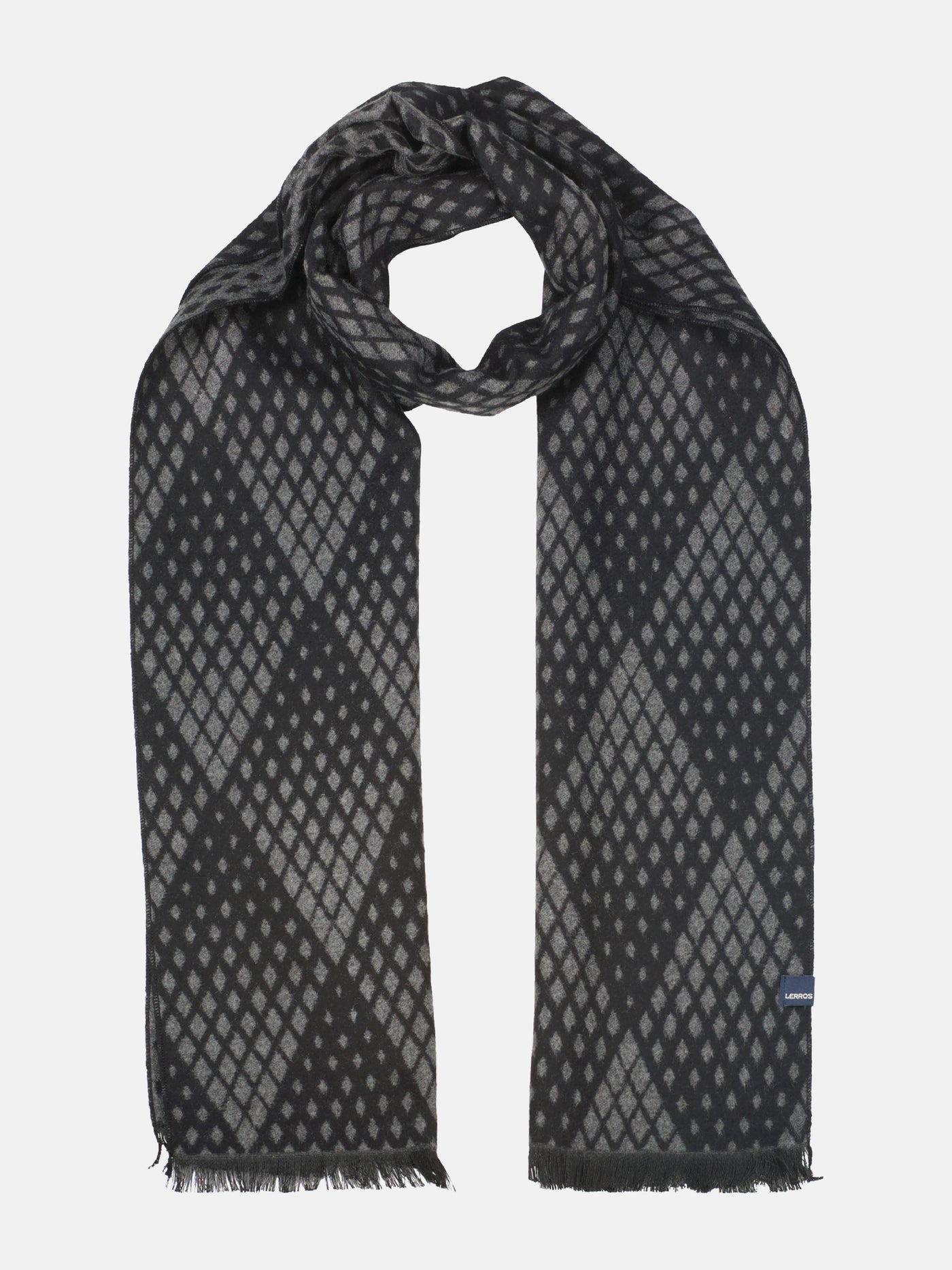 Woven scarf in two-tone blended fabric