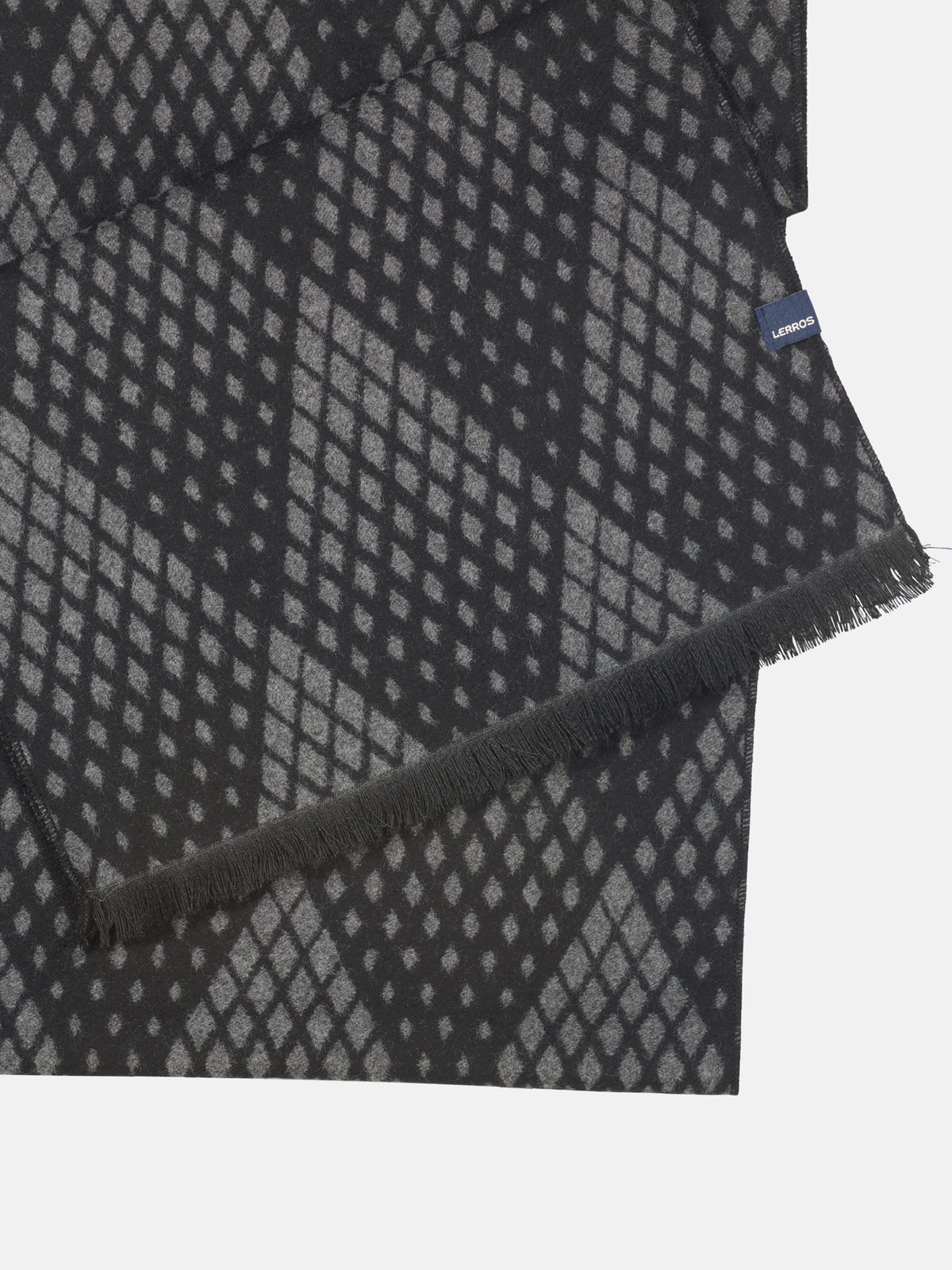 Woven scarf in two-tone blended fabric