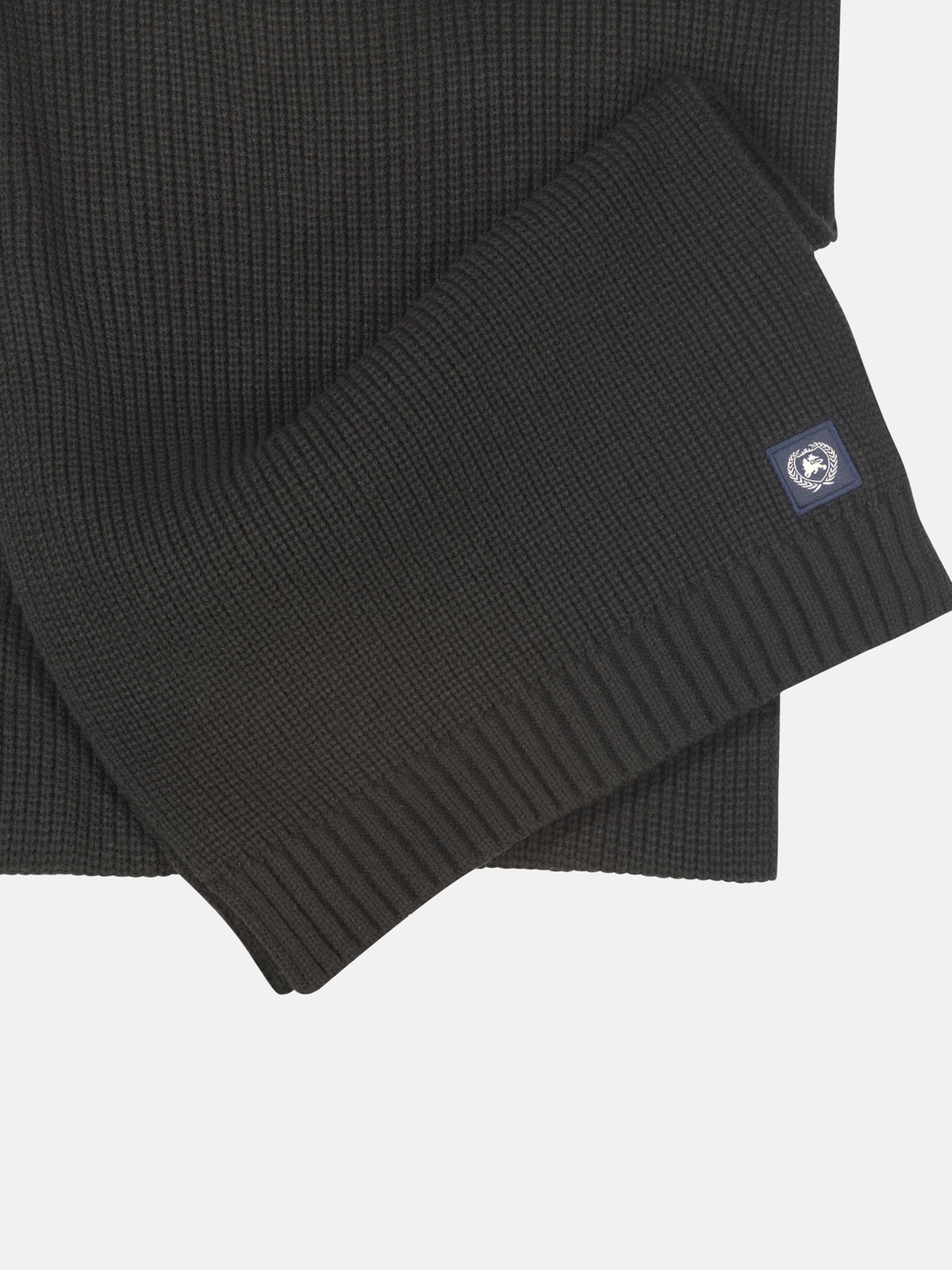 Warm knitted scarf made from flexible, soft fabric