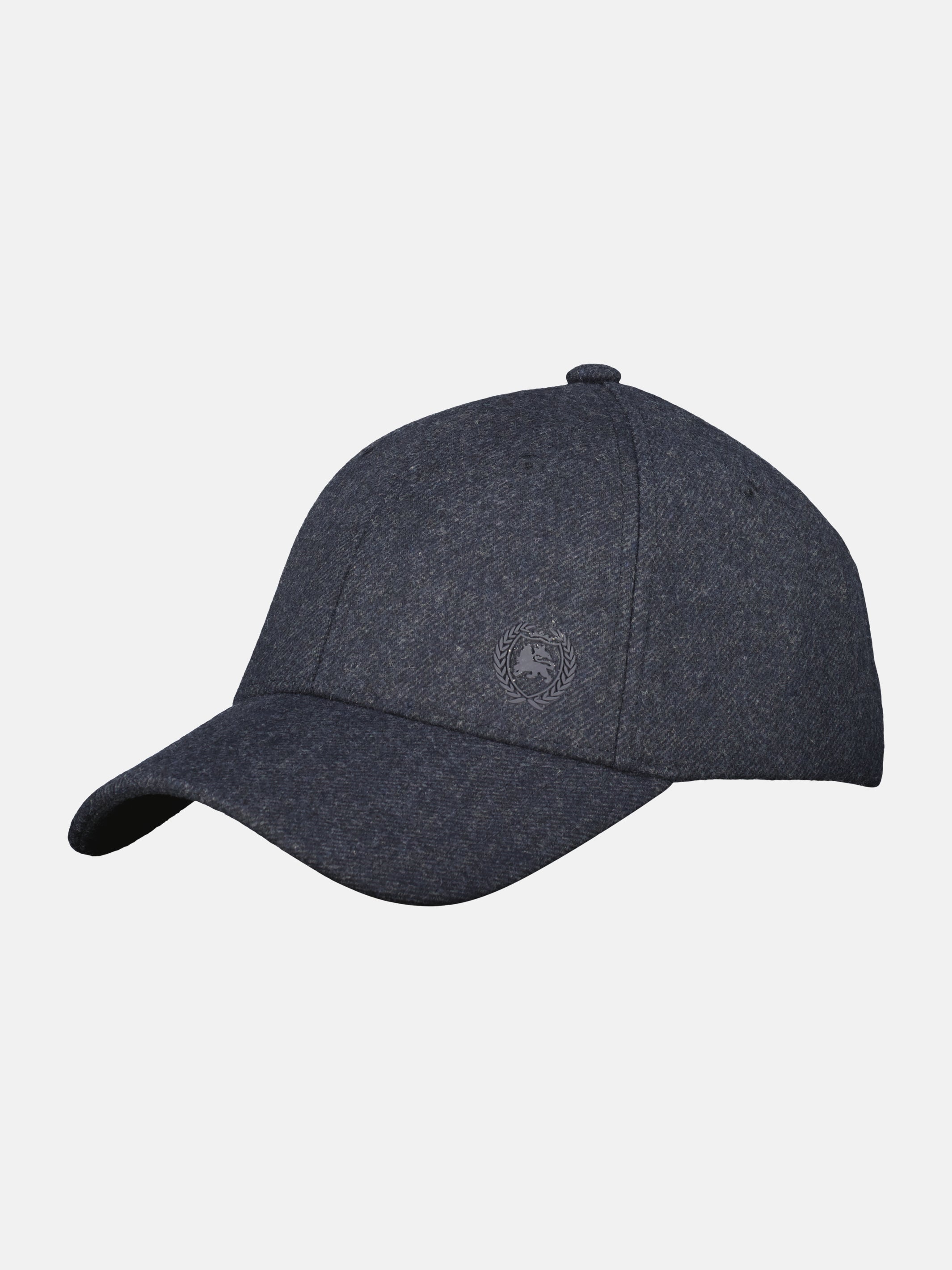 Subtly styled baseball cap made from structured blended fabric
