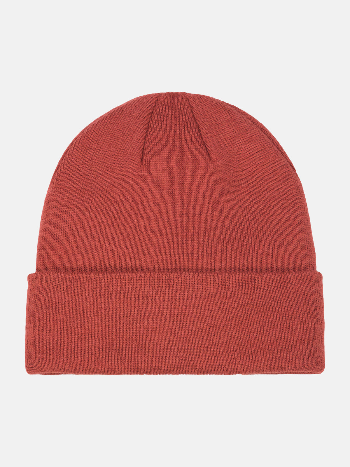 Plain-colored knit beanie, warming and water-repellent