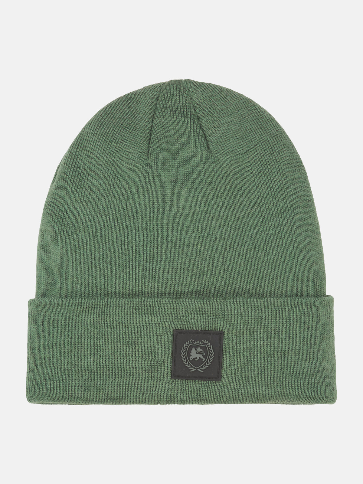 Plain-colored knit beanie, warming and water-repellent