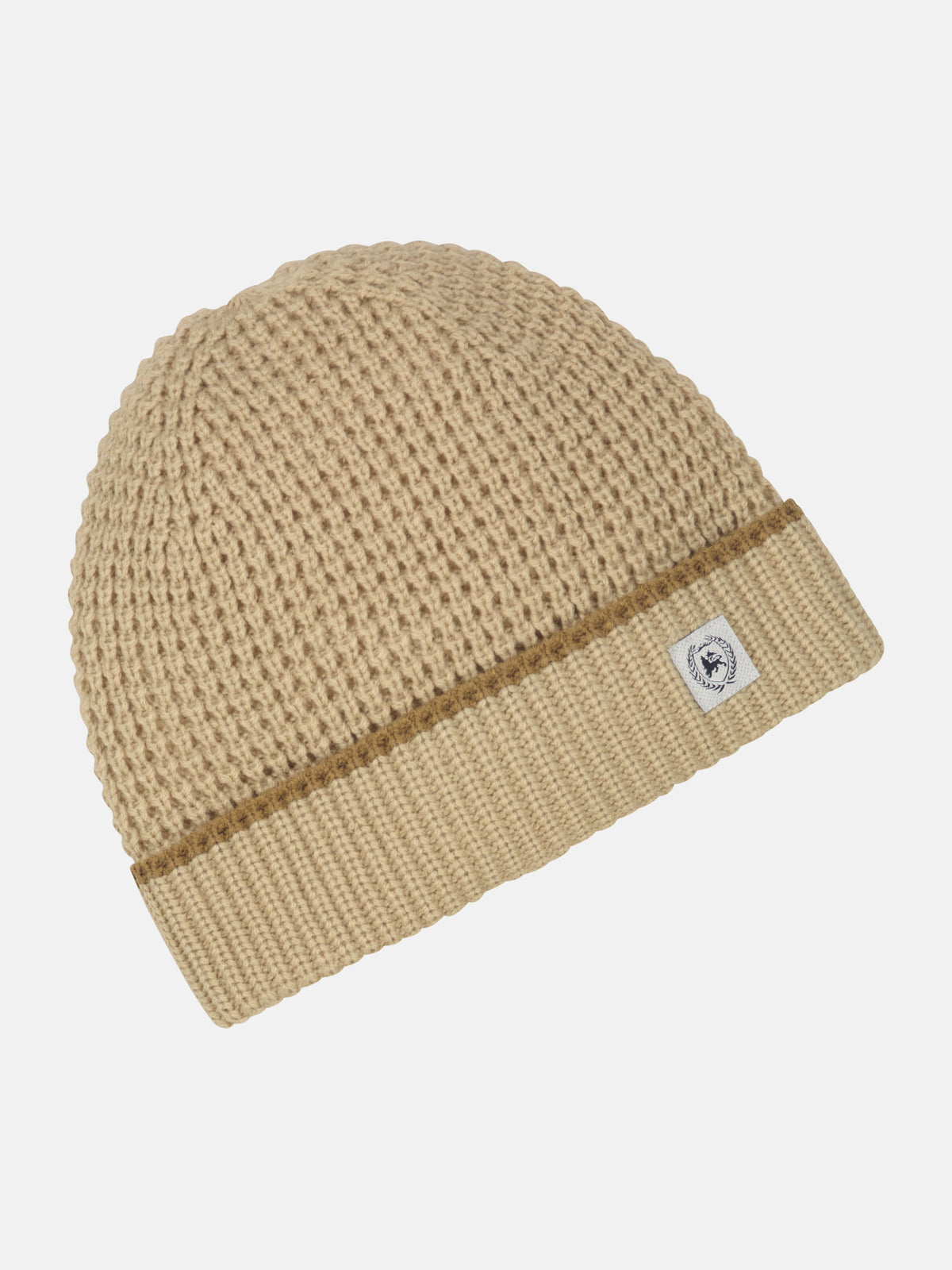 Strickmütze mit hohem Umschlag aus wärmender Kunstfaser