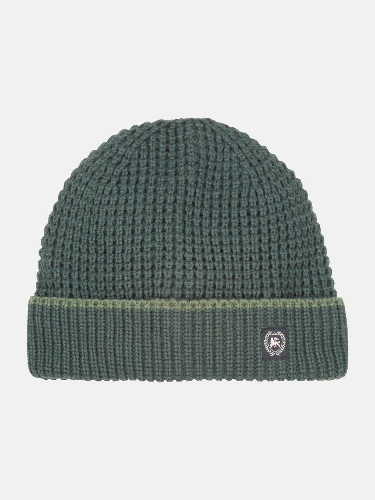Strickmütze mit hohem Umschlag aus wärmender Kunstfaser