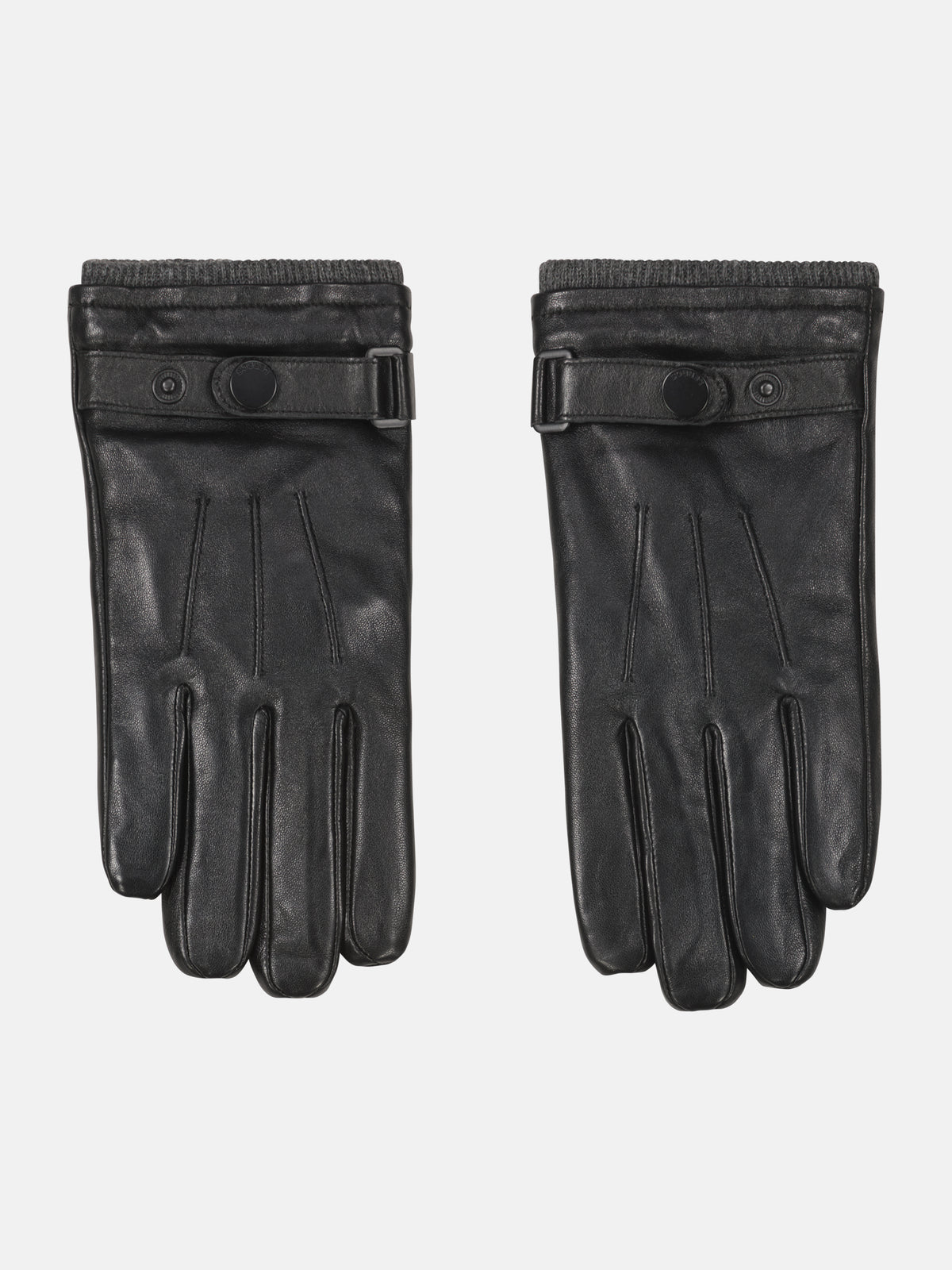 Elegante Handschuhe aus hellem Nappaleder mit Rippbündchen