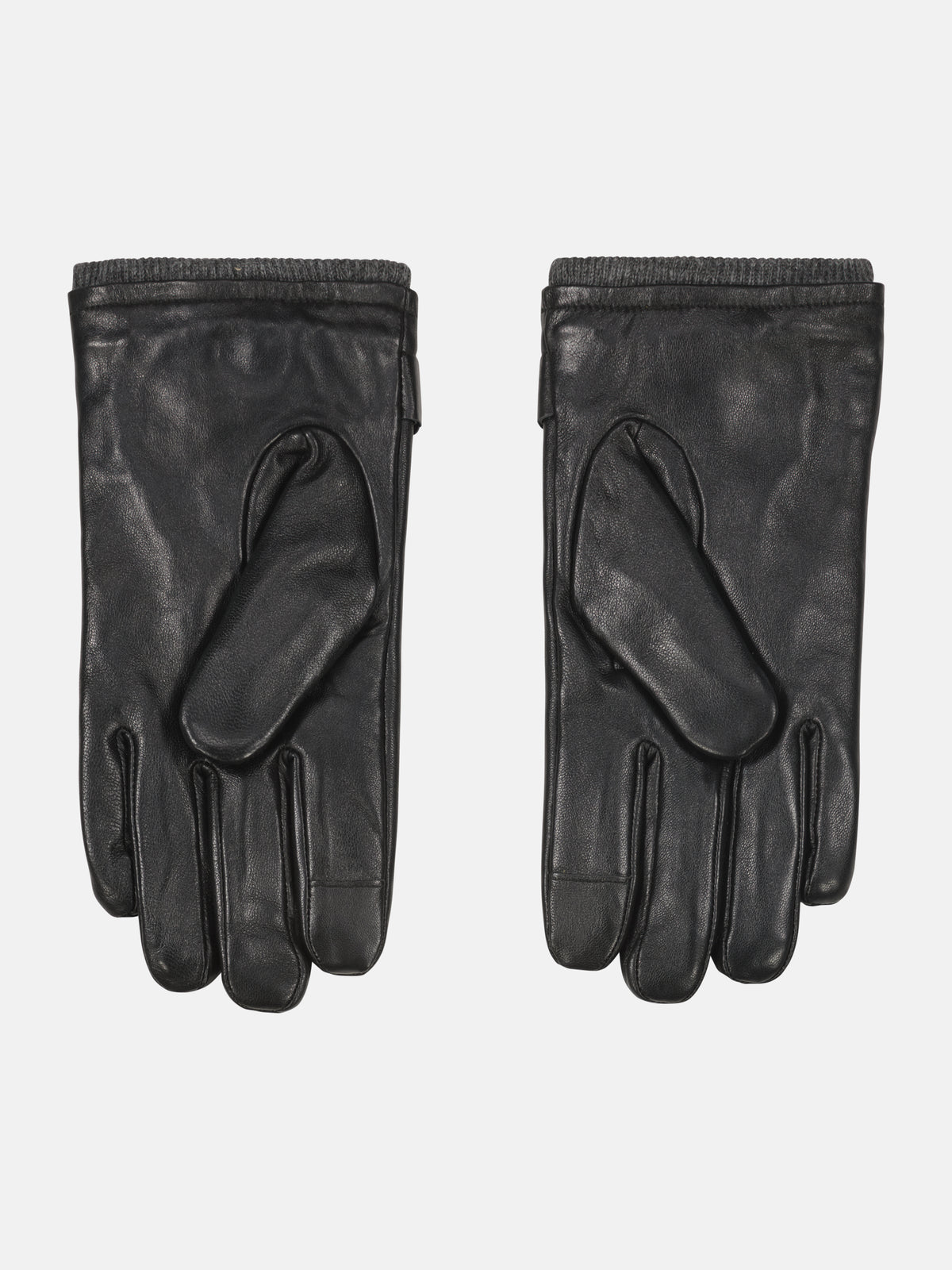 Elegante Handschuhe aus hellem Nappaleder mit Rippbündchen