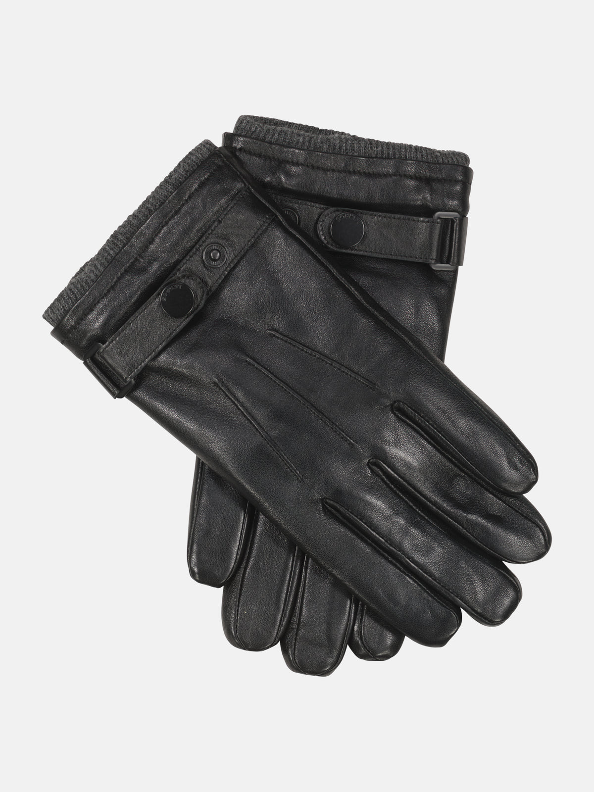 Elegante Handschuhe aus hellem Nappaleder mit Rippbündchen