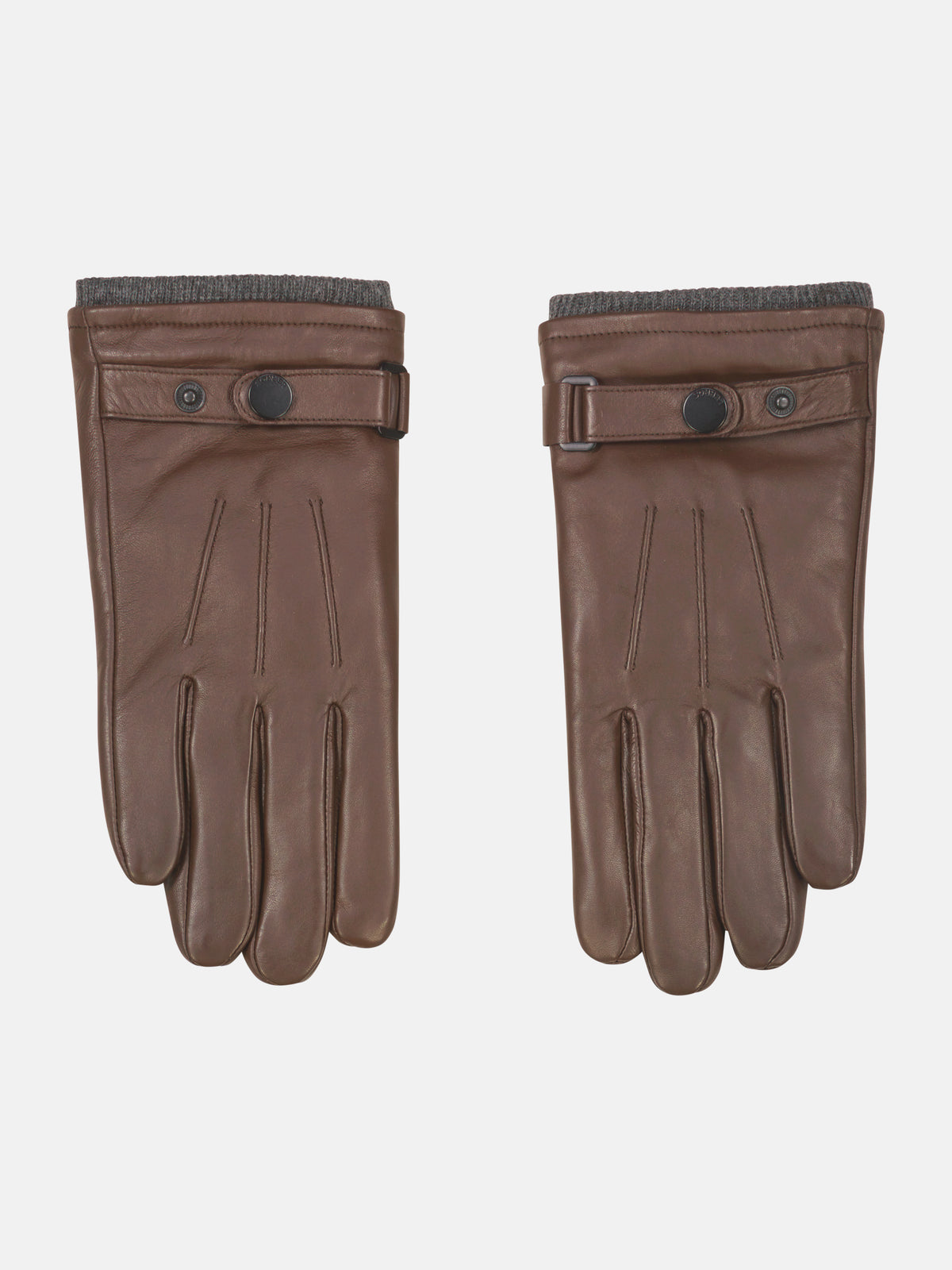 Elegante Handschuhe aus hellem Nappaleder mit Rippbündchen