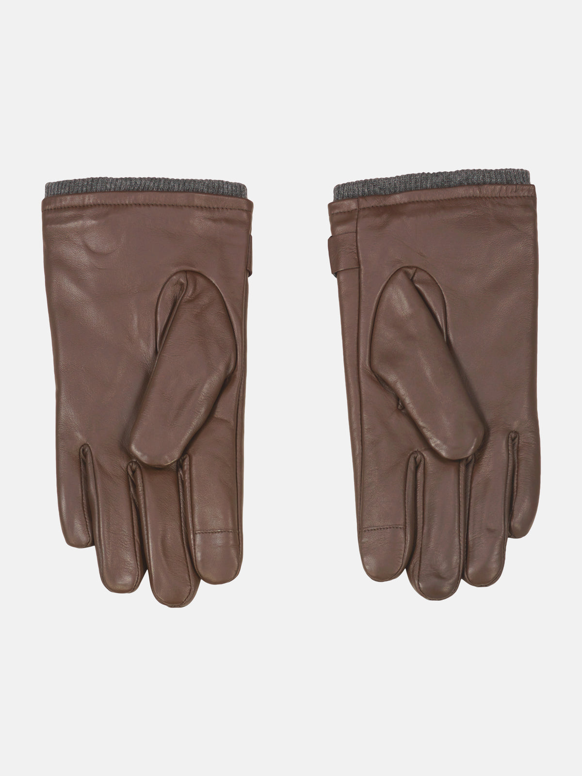 Elegante Handschuhe aus hellem Nappaleder mit Rippbündchen