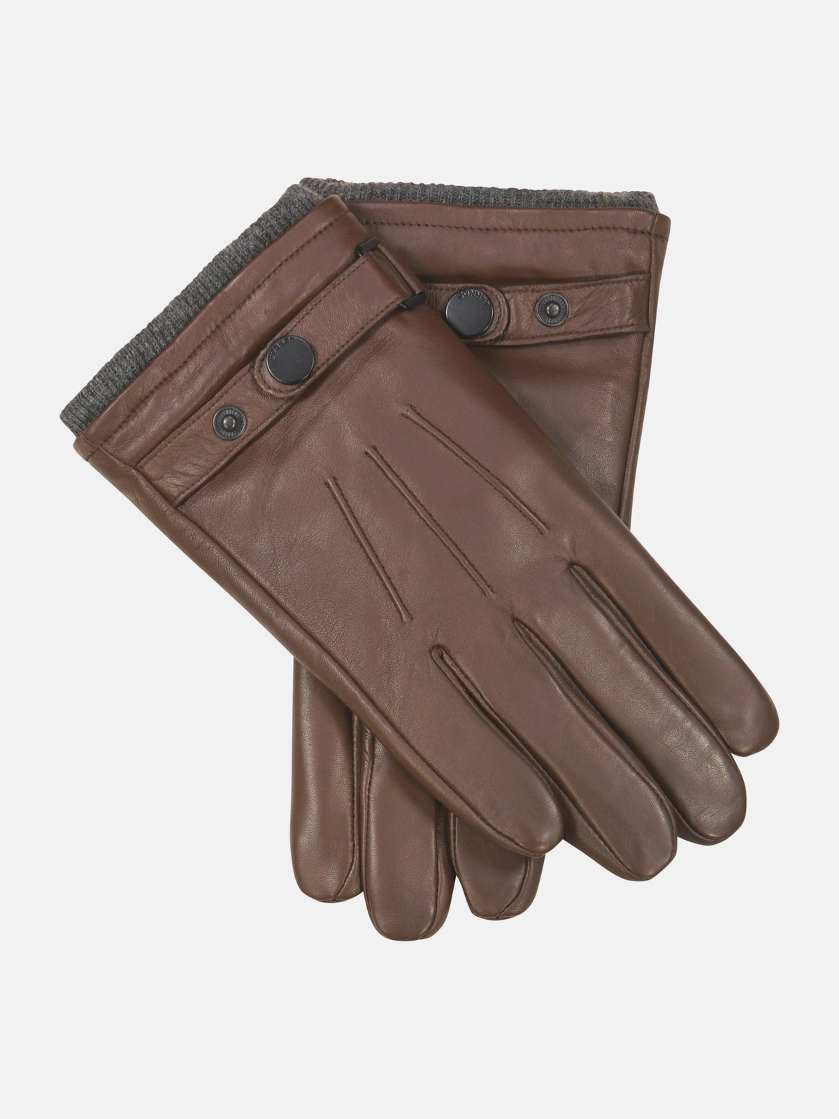 Elegante Handschuhe aus hellem Nappaleder mit Rippbündchen